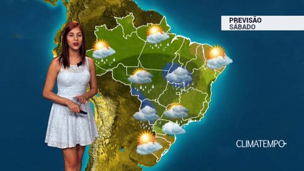 Previsão Brasil - Muita chuva no feriado prolongado