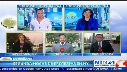 Continúa la tensión en Nueva York tras la victoria de Donald Trump a la presidencia de EE.UU.