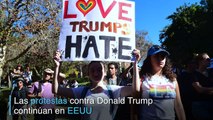 Continúan protestas contra Trump en EEUU