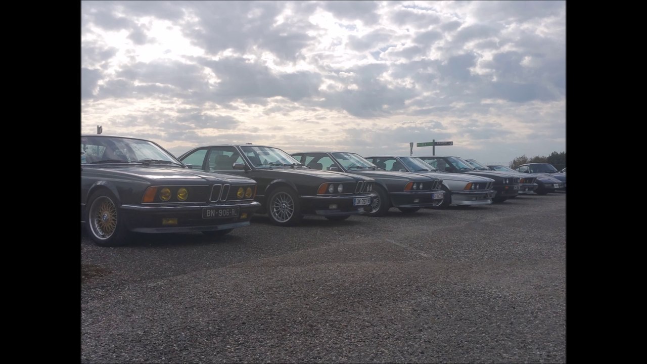 Sharkland TV - Les BMW Séries 6 E24 sur le parking Epoq'Auto 2016
