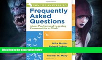 READ book  Concise Answers to Frequently Asked Questions About Professional Learning Communities