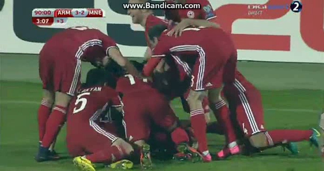 Amazing Goal in last second by  Gevorg Ghazaryan Goal HD Armenia 3-2 Montenegro 11.11.2016 HD