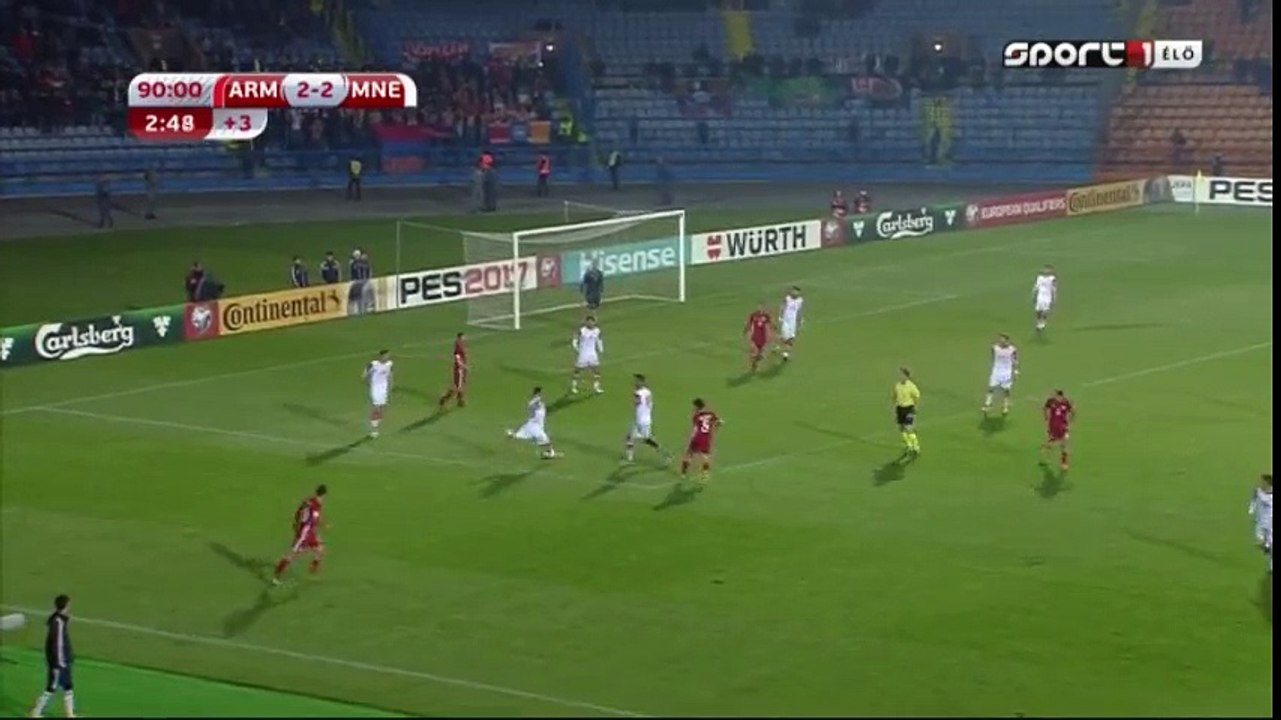 Gevorg Ghazaryan Goal HD - Armenia 3-2 Montenegro - 11-1-2016