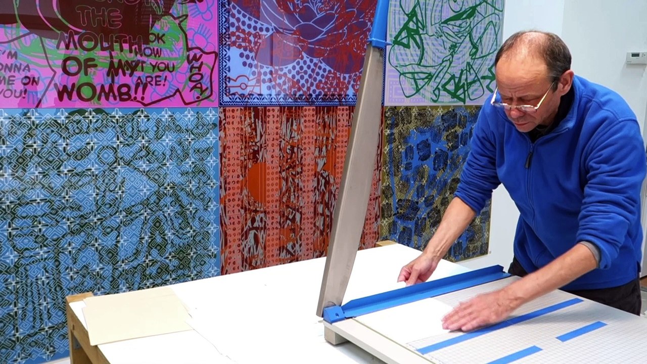 JEAN-PIERRE SERGENT AT WORK I PART 10: CUTTING IN THE PAPER