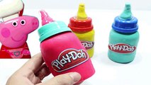 Play doh milk bottle! - How to make milk bottle playdoh for Peppa pig toys 2016