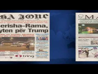 SHTYPI I DITES ME TITUJT KRYESORE TE FAQEVE TE PARA TE GAZETAVE SHQIPTAR E PREMTE 11 NENTOR 2016 LAJ