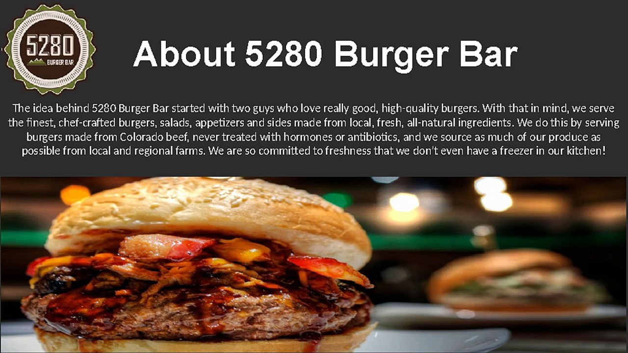 Best Appetizers and Drinks - 5280 Burger Bar