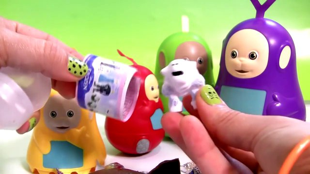 Teletubbies Stacking Cups Bubble Guppies Surprise Play-Doh Kinder Shopkins Huevos Sorpresa