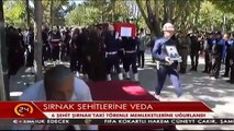 Şırnak ve Mardinde şehit düşen 10 asker için tören düzenlendi