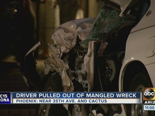 Driver pulled out of Phoenix crash