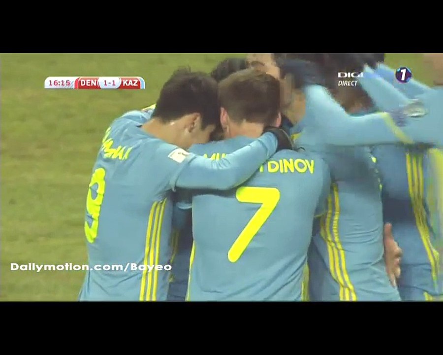 Gafurzhan Suyumbayev Goal HD - Denmark 1-0 Kazakhstan - 11.11.2016 Qualification