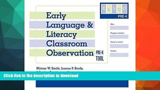 FAVORITE BOOK  Early Language and Literacy Classroom Observation Tool, Pre-K (ELLCO Pre-K) (Pack