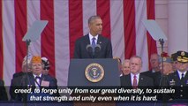 Obama calls for unity during Veterans Day speech