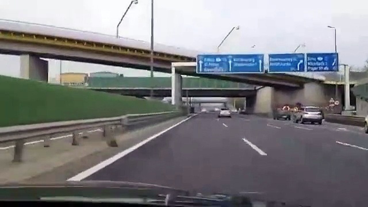 Autobahn Raser Wien A22 Auffahrt Floridsdorf Richtung Stockerau