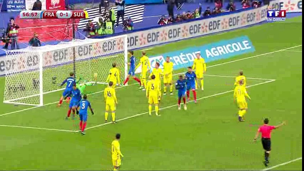 Paul Pogba Goal HD - France 1-1 Sweden - 11.11.2016 Qualification