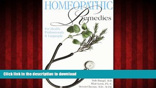 Buy book  Homeopathic Remedies: For Health Professionals and Laypeople online