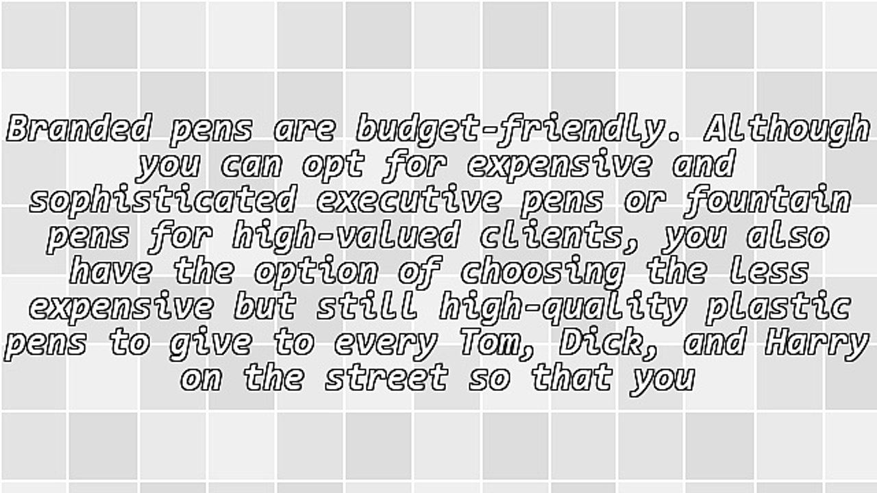 Branded Pens - An Effective Advertising Strategy for Promoting Your Business