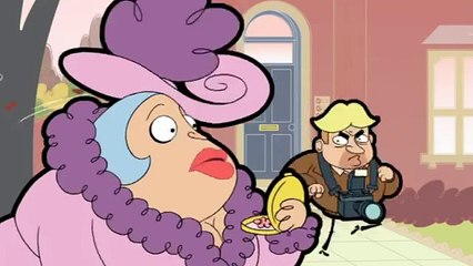 Mr Bean - In a Wig -- Mr. Bean trägt eine Perücke