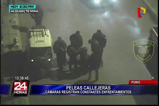 Puno: cámaras captan violentas peleas callejeras