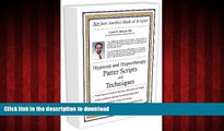 Best books  Hypnosis and Hypnotherapy Patter Scripts and Techniques online for ipad