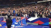 France-Suède l’énorme clapping des supporters des Bleus