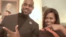 Lebron James & The Cavs Do The Mannequin Challenge With Michelle Obama