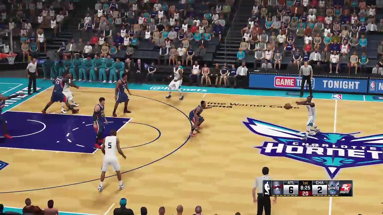 Bears Fan 93 NBA 2K15 NBA 2K15: NBA Friday Atlanta Hawks @ Charlotte Hornets (5)