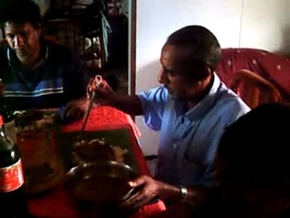 Repas feuilles bananes parents