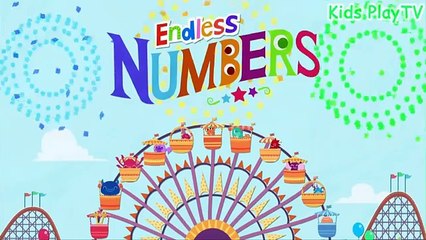 Endless Number counting 50 to 55 - Learn 123 NUMBER for Kids