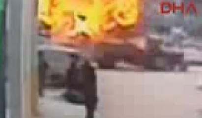 Kilis sınırında büyük patlama kamerada