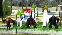 Pig Cartoons For Children | Gorilla Vs Dinosaurs | Dinosaurs Movies For Children | Dinosaur Cartoons