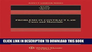 Best Seller Problems in Contract Law: Cases and Materials, Seventh Edition (Aspen Casebook) Free