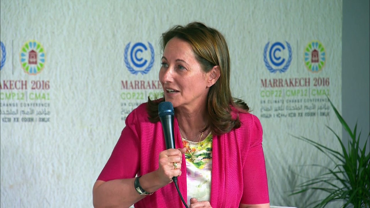 "La justice climatique, c'est le cœur du combat climatique" : Ségolène Royal - Marrakech : COP22