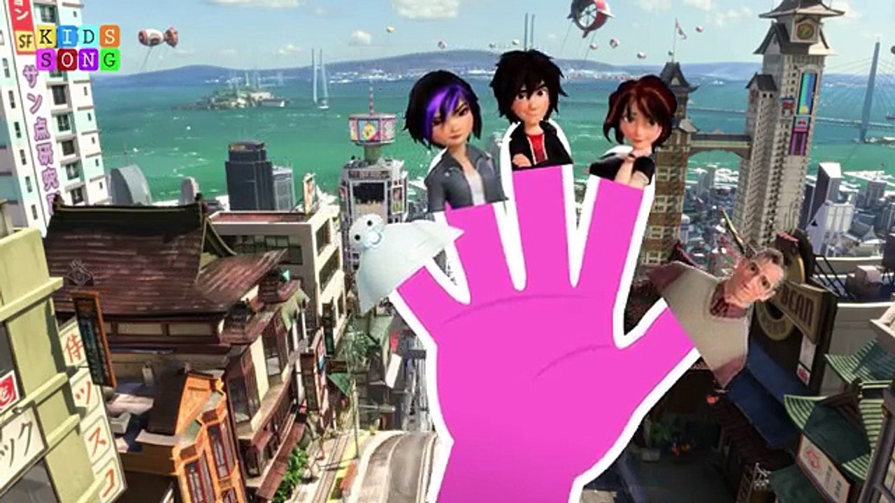 Big Hero 6 Finger Family nursery rhymes HD by kids song tv