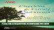 Ebook ABA/AARP Checklist for Family Survivors: A Guide to Practical and Legal Matters When Someone