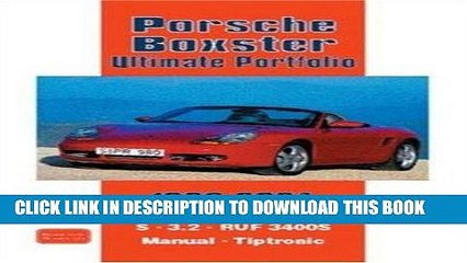 [PDF] Porsche Boxster Ultimate Portfolio 1996-2004 (Brooklands Road Test Series) Popular Online
