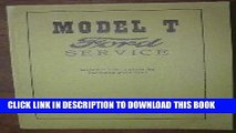 [PDF] Model T Ford Service Manual: Detailed Instructions for Servicing Ford Cars Popular Collection