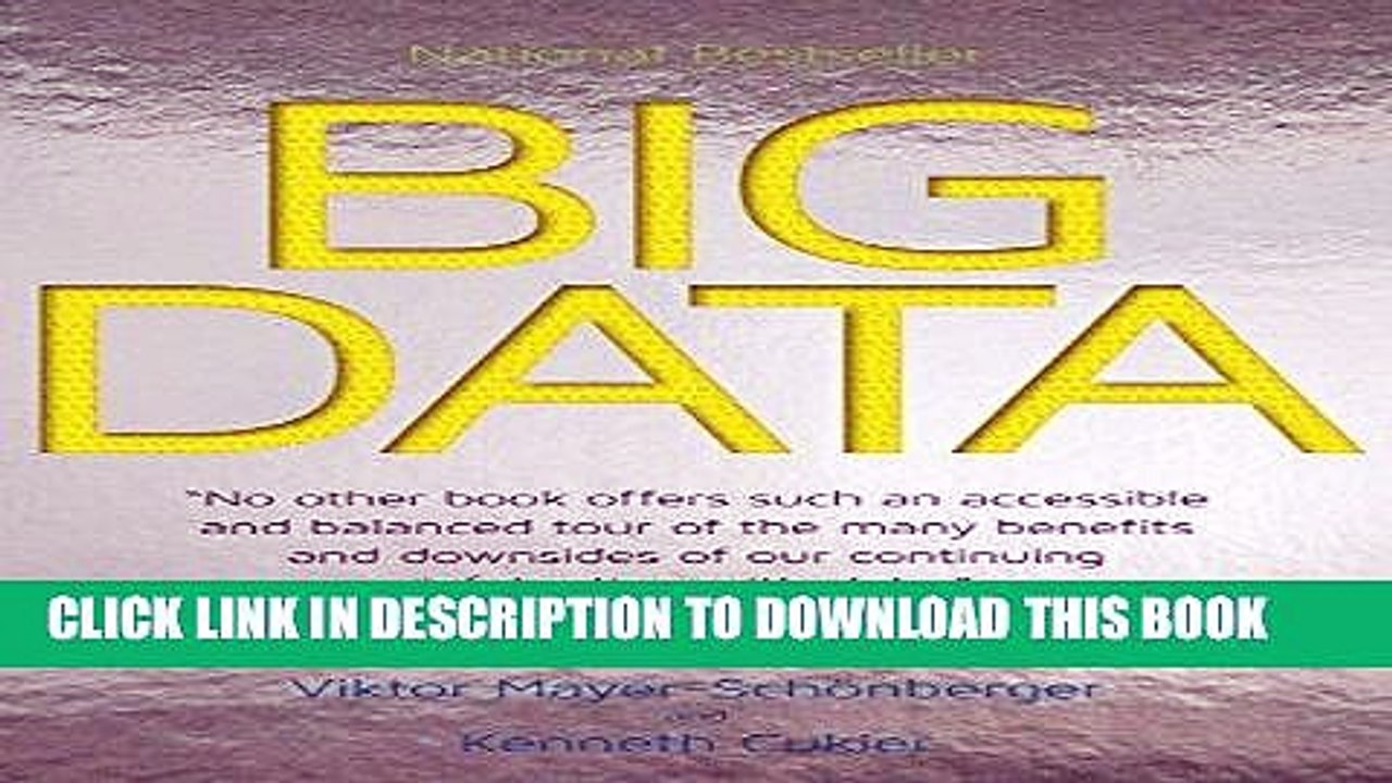 [PDF] FREE Big Data: A Revolution That Will Transform How We Live, Work, and Think [Read] Full Ebook
