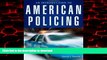 Buy books  An Introduction to American Policing online