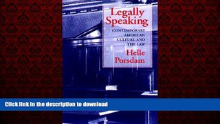 Best books  Legally Speaking: Contemporary American Culture and the Law online to buy
