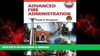 Buy book  Advanced Fire Administration (Brady Fire) online for ipad