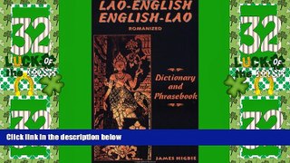 Big Sales  Lao-English/English-Lao Dictionary and Phrasebook  READ PDF Online Ebooks