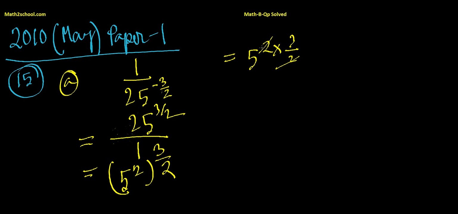 MathsB-QP-2010(May)-15