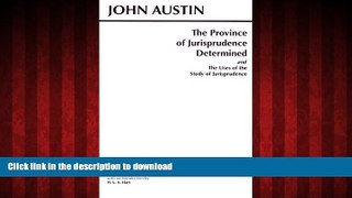 Buy book  The Province of Jurisprudence Determined and The Uses of the Study of Jurisprudence