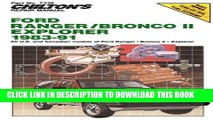 [PDF] Chilton s Repair Manual: Ford Ranger/Bronco Ii/Explorer 1983-91 Full Online