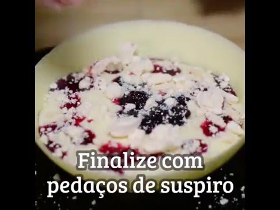 Taça de chocolate branco