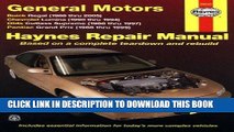 [PDF] Haynes Repair Manual General Motors: Buick Regal (88-05) Chevrolet Lumina(90-94) Olds