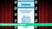 Best book  Criminal Investigations: A Scenario-Based Text for Police Recruits and Officers