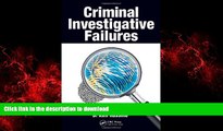 Buy book  Criminal Investigative Failures online to buy