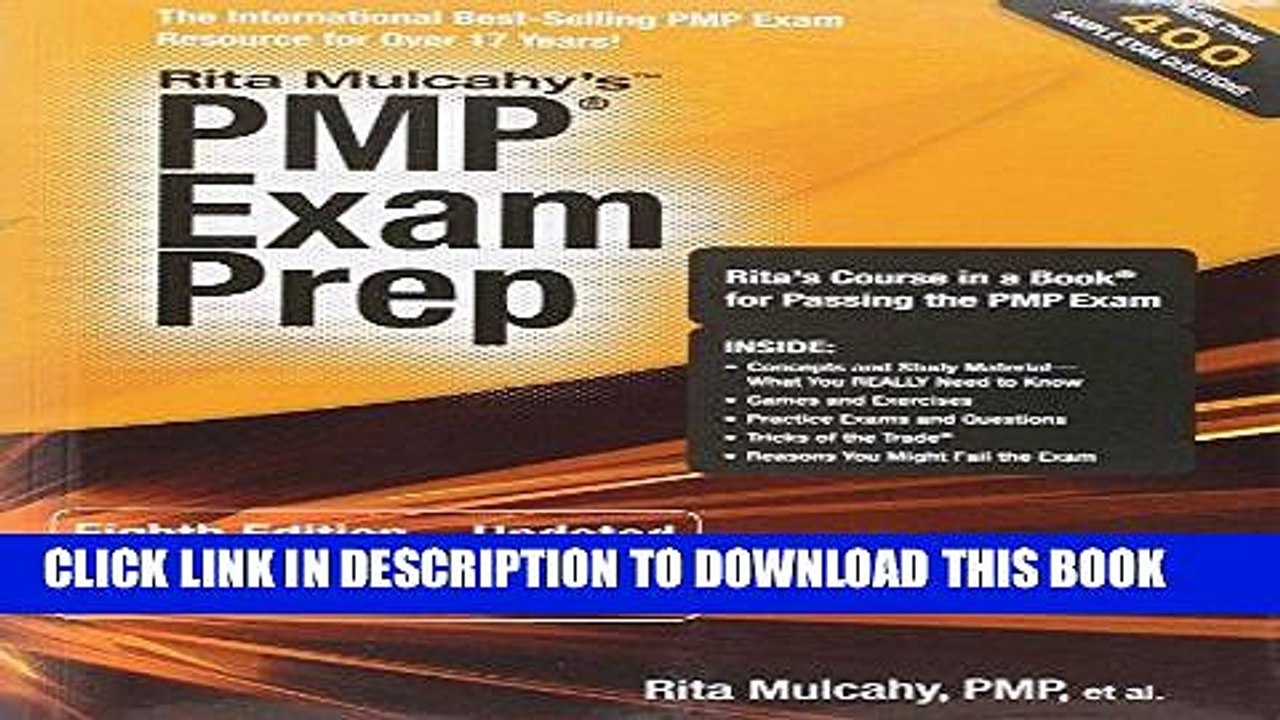 [PDF] PMP Exam Prep, Eighth Edition - Updated: Rita s Course in a Book for Passing the PMP Exam